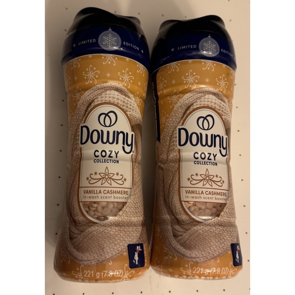 2-DOWNY Cozy Collection Laundry IN-Wash Scent Booster Vanilla Cashmere 7.8oz NEW